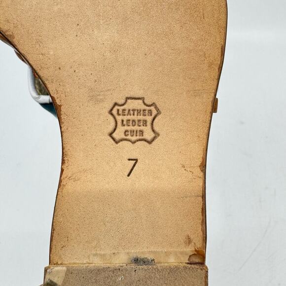 Vintage CHARLES JOURDAN Wicker Platform "Pin-up" Strappy Sandals - Picture 8 of 11